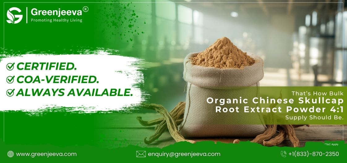 Organic Chinese Skullcap Root Extract Powder 4:1: Securing Bulk Supply Without Disruptions